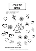 Vista previa - Unidades / Secuencias / Situaciones de Aprendizaje - Dino-Mite Valentine's Day Activities | Math, Literacy - página 3