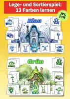Vorschau - Arbeitsblätter - Farben lernen komplett – Großes Materialpaket mit Postern, Bildkarten & Legespielen - Seite 1