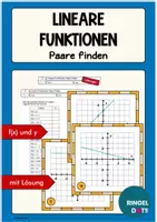 Vorschau - Stationenlernen - Lineare Funktionen Paare finden - Deckblatt