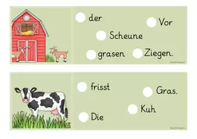 Vorschau - Spiele - Purzelsätze/Schüttelsätze Bauernhof - Seite 1