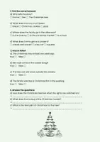 Vorschau - Arbeitsblätter - Reading comprehension: Christmas at Emma's house - Seite 1