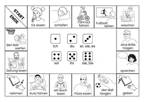 Vorschau - Spiele - Verben mit Vokalwechsel | Konjugationsspiel | DaF DaZ A1/A2 - Seite 1