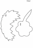 Vorschau - Mal- und Bastelvorlagen - Bastelvorlage / Fensterbilder Clown (verschiedene Vorlagen + Beispielbilder) für Karneval / Fasching - Seite 3