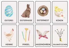Vorschau - Spiele - Ostern Wortschatzkarten - Seite 2