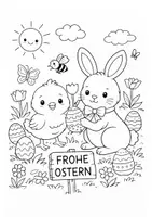Vorschau - Arbeitsblätter - Ausmalbilder zu Ostern - Seite 1