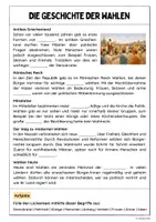 Vorschau - Arbeitsblätter - Die Geschichte der Wahlen (Lückentext mit Lösungen) - Seite 1
