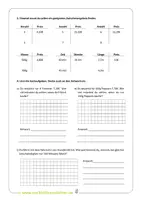 Vorschau - Arbeitsblätter - Dreisatz - proportionale Zuordnungen - Seite 1