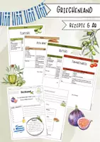 Vorschau - Arbeitsblätter - Länderküche Griechenland - AB & Rezepte - Deckblatt