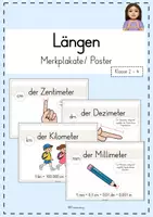 Vorschau - Präsentationen/Tafelbilder - Merkplakate Längen - Deckblatt
