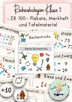 Vorschau - Arbeitsblätter - Rechenstrategien Klasse 2 - ZR100 und Einmaleins PAKET - Seite 1