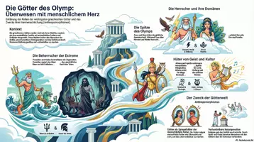 Vorschau - Arbeitsblätter - Griechische Götterwelt - Welche Rolle spielten die Götter für das Weltbild und den Alltag der Griechen? - Deckblatt