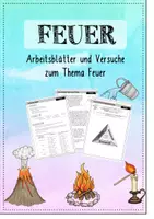 Vorschau - Arbeitsblätter - Feuer - Arbeitsblattsammlung und Versuche - Deckblatt