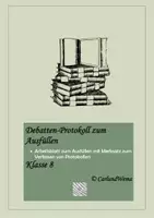 Vorschau - Arbeitsblätter - Debatten-Protokoll zum Ausfüllen - Deckblatt