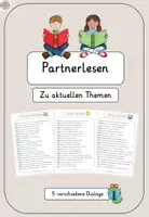 Vorschau - Arbeitsblätter - Partnerlesen - Materialpaket (25 Dialoge) - Seite 1
