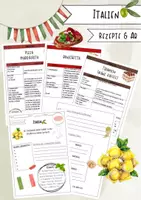 Vorschau - Arbeitsblätter - Länderküche Italien - AB & Rezepte - Deckblatt