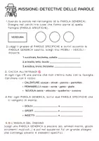 anteprima - Esercizi - MISSIONE: DETECTIVE DELLE PAROLE - Pagina 1