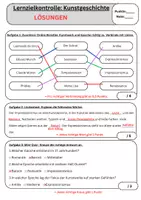 Vorschau - Test - Lernzielkontrolle Kunst - Kunstepochen - Seite 3