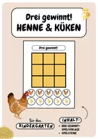 Vorschau - Spiele - Drei gewinnt! - Henne & Küken | Spiel - Deckblatt
