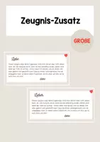 Vorschau - Anderer Materialtyp - Zusatz zum Zeugnis - Mutmachspruch (verschiedene Versionen) - Deckblatt