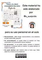 Vista previa - Hojas de trabajo - Flipbooks Tema 6. Necesitamos el agua. 3º primaria - página 1