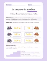 Aperçu - Préparation de séance / Séance complète - Je compare des nombres +3 fiches d'activités - Page 2