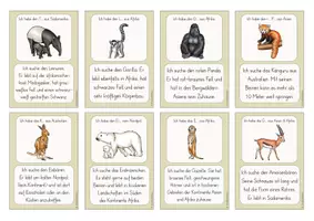 Vorschau - Arbeitsblätter - Kontinente und ihre Tiere: Lesespiel & Arbeitsblätter (3./4./5. Klasse) - Seite 3