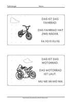 Vorschau - Arbeitsblätter - GROSSBUCHSTABEN Fahrzeuge Kurze Sätze und Silben üben 1. Klasse Erstleser Leseblätter - Seite 3