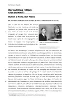 Vorschau - Stundenentwürfe - Stationanarbeit: Aufstieg Hitlers (Komplette Doppelstunde) - Seite 2