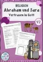 Vorschau - Unterrichtsreihen - Die Geschichte von Abraham und Sara Klasse 1/2 - Deckblatt
