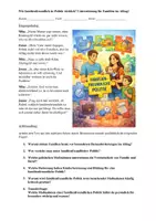 Vorschau - Stundenentwürfe - Wie familienfreundlich ist Politik wirklich? Unterstützung für Familien im Alltag! Lernsituation mit Zusatzmaterial (Tafelbild und Erweiterungsaufgaben in 2 Niveaustufen)! - Seite 1