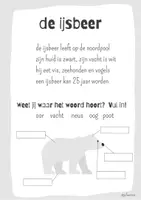 Voorbeeld - Werkbladen thema Winter - Pagina 1
