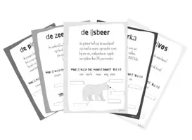 Voorbeeld - Werkbladen thema Winter - Voorblad