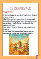 anteprima - Esercizi - IL CARNEVALE DELLE MASCHERE: lettura e scrittura - Pagina 2