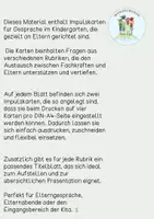 Vorschau - Anderer Materialtyp - Impulskarten Elterngespräche / Kindergarten - Seite 1