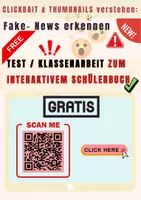 Vorschau - Test - Clickbait-Check: Der fertige Test für deine Klasse - Deckblatt