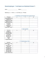 Vorschau - Prüfungsvorbereitung - Bewertungsbogen Technikparcours Basketball - Deckblatt