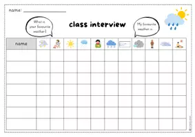 Vorschau - Arbeitsblätter - class interview: weather (What is your favourite weather?) - Seite 3