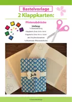 Vorschau - Mal- und Bastelvorlagen - Einladungskarte: Pfotenabdrücke – Geburtstag & Einschulung - Deckblatt