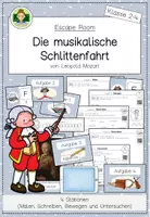 Vorschau - Stundenentwürfe - Escape Room: Eine musikalische Schlittenfahrt (Leopold Mozart) - Deckblatt