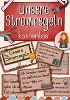 Vorschau - Poster - Unsere Stromregeln - kostenlose Plakate - Deckblatt