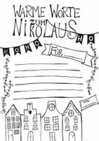 Vorschau - Arbeitsblätter - Nikolaus Vorlage - Deckblatt