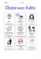 Vorschau - Arbeitsblätter - Classroom Rules / Klassenregeln deu/eng - Seite 1