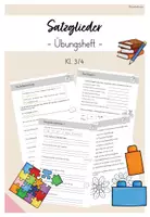 Vorschau - Arbeitsblätter - Satzglieder bestimmen - Arbeitsheft (Kl.3/4) - Deckblatt