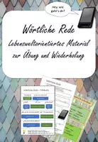 Vorschau - Arbeitsblätter - Wörtliche Rede üben und wiederholen - Seite 1