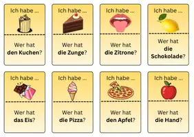 Vorschau - Stationenlernen - Unsere Sinne_Spiel: Wer hat? - Ich habe! Version gelb - Seite 2