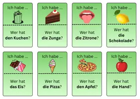Vorschau - Stationenlernen - Unsere Sinne_Spiel: Wer hat? - Ich habe! Version grün - Seite 2