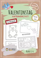 Vorschau - Mal- und Bastelvorlagen - Valentinstag - Herzige Tiere - Kartenwerkstatt - Deckblatt