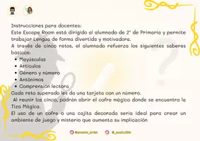 Vista previa - Juegos / Gamificación - Scape Room: Detectives en el aula (2º Primaria) - página 2