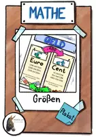 Vorschau - Mal- und Bastelvorlagen - Plakat/Merkhilfe zur Umrechung von Geld (Einheiten) - Deckblatt