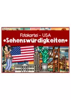 Vorschau - Arbeitsblätter - USA - Bundesstaaten/Sehenswürdigkeiten - Info- & Bildkarten - Seite 2